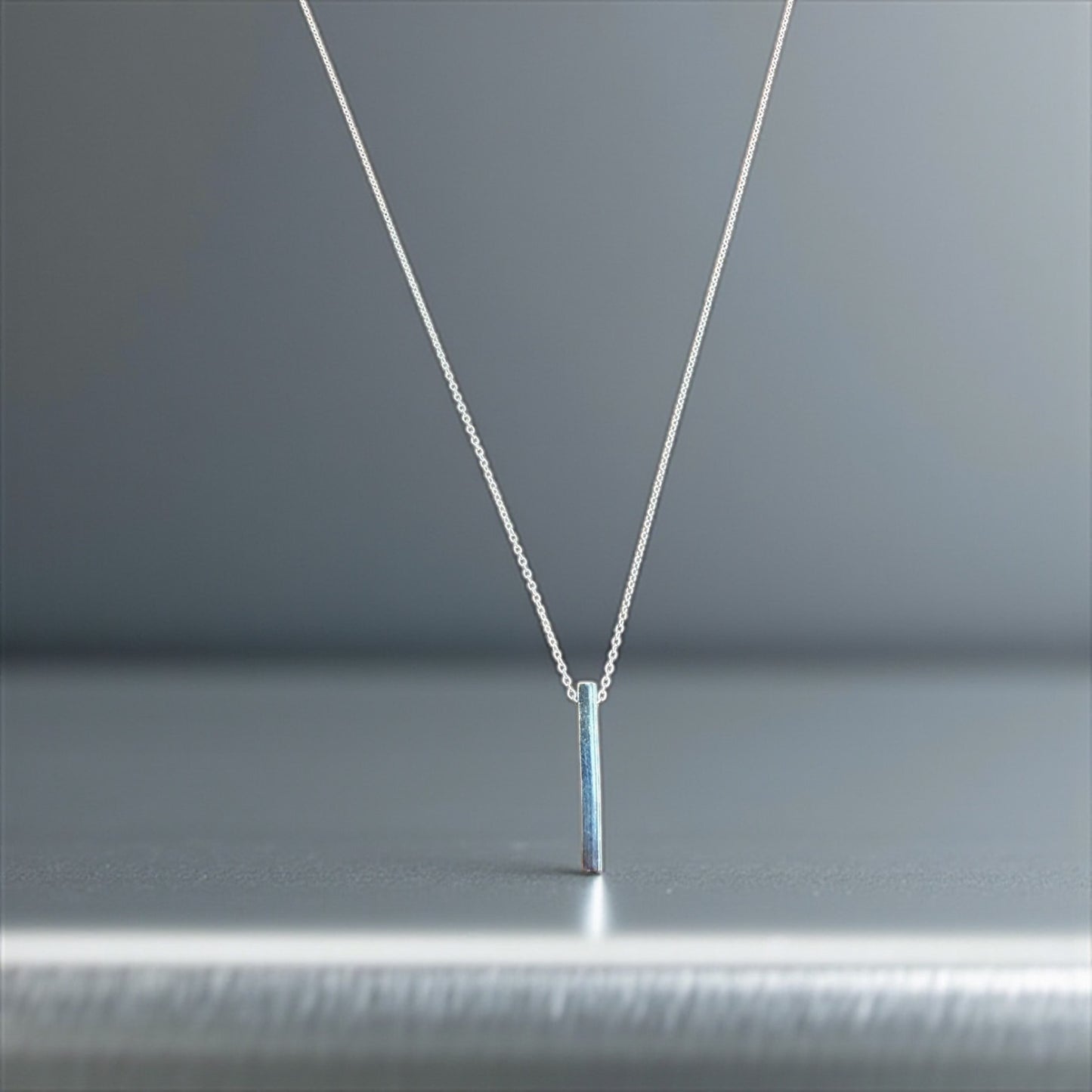 Classic Square Pendant with Chain