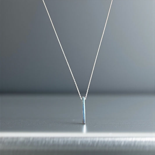 Classic Square Pendant with Chain