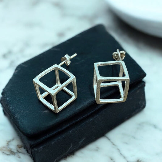 Square Box Earring